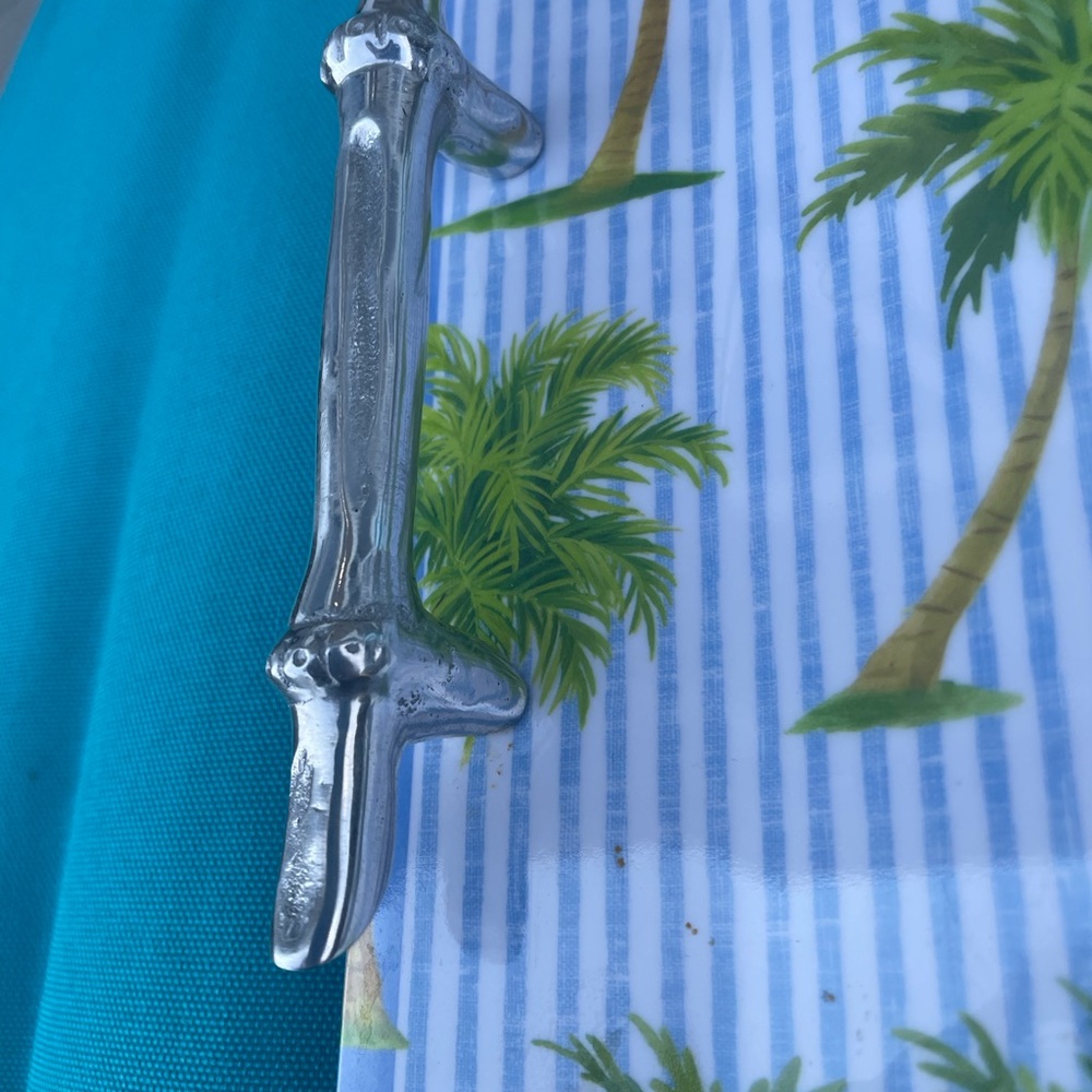 Mariposa Melamine Tropical Serving Tray Beachy - Picture 11 of 11